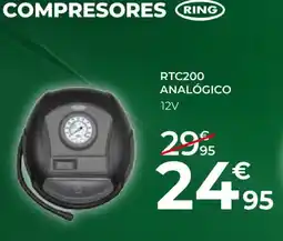 Feu Vert RING Compresores rtc200 analógico oferta