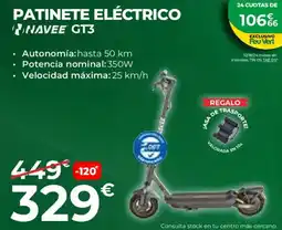 Feu Vert NAVEE Patinete eléctrico gt3 oferta