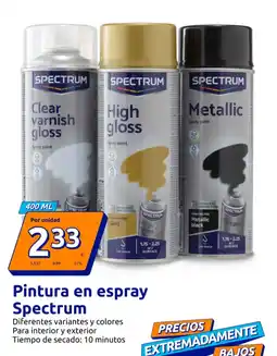 Action SPECTRUM Pintura en espray oferta