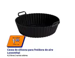 Action Cesta de silicona para freidora de aire Lowenthal oferta