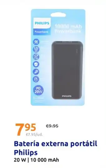 Action PHILIPS Batería externa portátil oferta