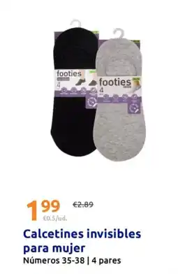 Action Calcetines invisibles para mujer oferta