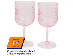 Action Copas de vino de plástico oferta