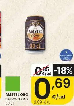 Eroski AMSTEL ORO Cerveza Oro oferta