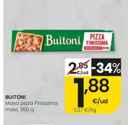 Eroski BUITONI Masa pizza Finíssima maxi oferta