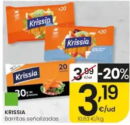 Eroski KRISSIA Barritas señalizadas oferta