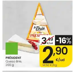 Eroski PRÉSIDENT Queso Brie oferta