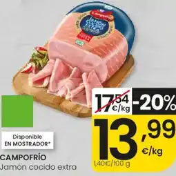 Eroski CAMPOFRÍO Jamón cocido extra oferta