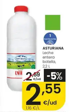 Eroski ASTURIANA Leche entera botella oferta