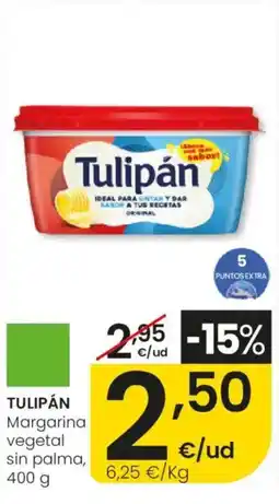 Eroski TULIPÁN Margarina vegetal sin palma oferta