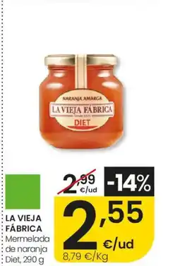 Eroski LA VIEJA FÁBRICA Mermelada de naranja Diet oferta