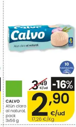 Eroski CALVO Atún claro al natural oferta