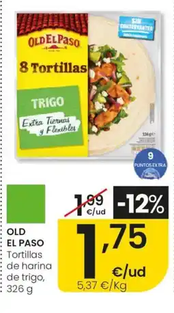 Eroski OLD EL PASO Tortillas de harina de trigo oferta