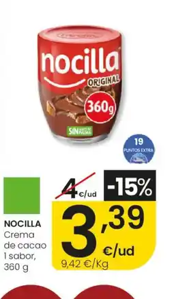 Eroski NOCILLA Crema de cacao 1 sabor oferta