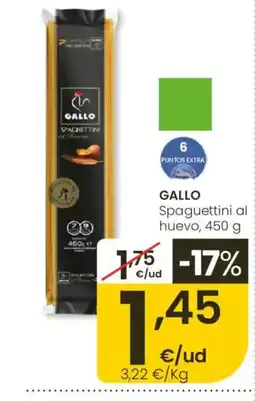 Eroski GALLO Spaguettini al huevo oferta
