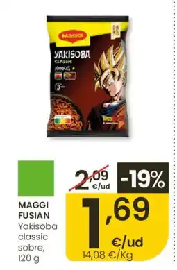 Eroski MAGGI FUSIAN Yakisoba classic sobre oferta