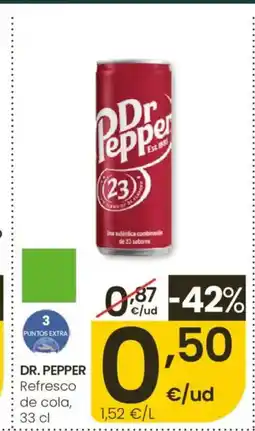 Eroski DR. PEPPER Refresco de cola oferta