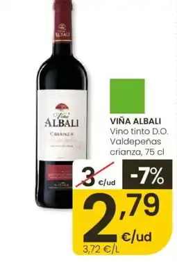 Eroski VIÑA ALBALI Vino tinto D.O. Valdepeñas crianza oferta