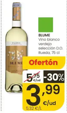 Eroski BLUME Vino blanco verdejo selección D.O. Rueda oferta