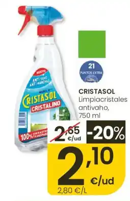 Eroski CRISTASOL Limpiacristales antivaho oferta