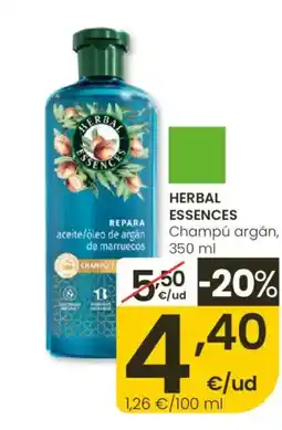 Eroski HERBAL ESSENCES Champú argán oferta