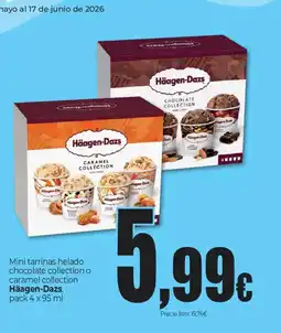 Unide Market HÄAGEN-DAZS Mini tarrinas helado chocolate collection o caramel collection oferta