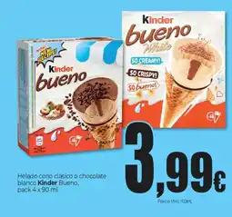 Unide Market KINDER Helado cono clásico o chocolate oferta