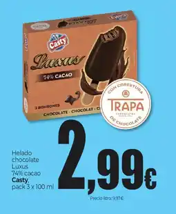 Unide Market CASTY Helado chocolate Luxus 74% cacao oferta