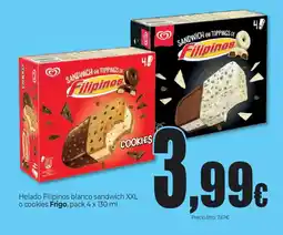 Unide Market FRIGO Helado Filipinos blanco sandwich XXL oferta