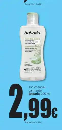 Unide Market BABARIA Tónico facial calmante oferta