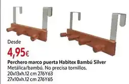 Cadena88 Habitex - perchero marco puerta bambú silver oferta