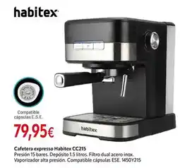 Cadena88 Habitex - cafetera expresso cc215 oferta