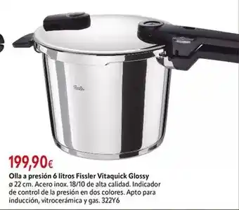 Glossy - olla a presion 6 litros vitalquick