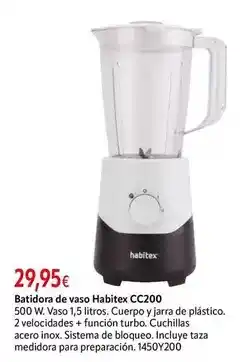 Cadena88 Habitex - batidora de vaso cc200 oferta