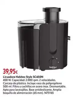 Cadena88 Habitex - licuadora style sc650n oferta