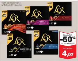 Sorli L'OR Cafè, diversos tipus Pack 20 càpsules oferta