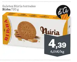 Sorli BIRBA Galetes Núria torrades oferta