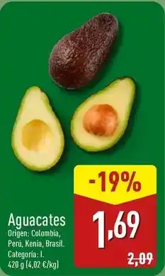 ALDI Origen - aguacates oferta