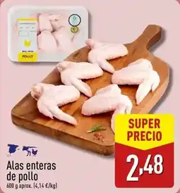 ALDI Alas enteras de pollo oferta
