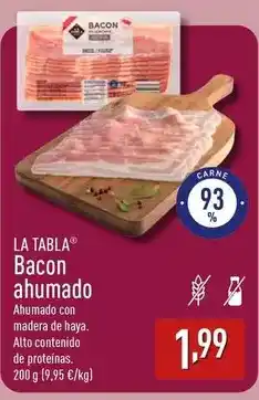 ALDI Bacon ahumado oferta