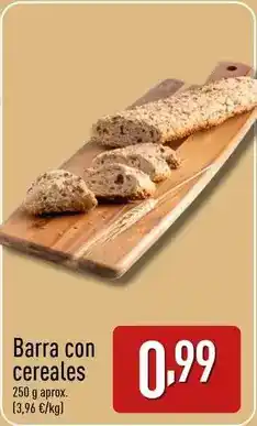 ALDI Barra con cereales oferta