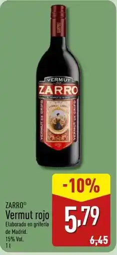 ALDI Zarro - vermut rojo oferta