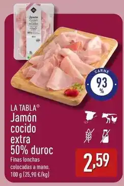 ALDI Duroc - jamón cocido extra 50% duroc oferta