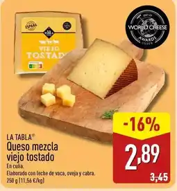 ALDI Silver - queso mezcla viejo tostado oferta