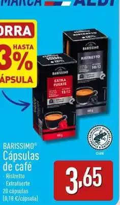 ALDI Barissimo - capsulas de cafe oferta