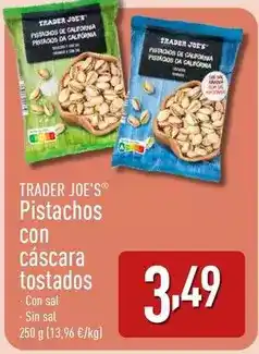 ALDI Trader joe´s - pistachos con cascara tostados oferta