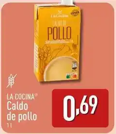 ALDI La cocinera - caldo de pollo oferta