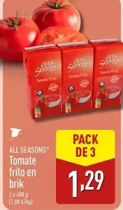 ALDI Tomate frito en brik oferta