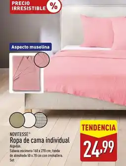 ALDI Novitesse - ropa de cama individual oferta