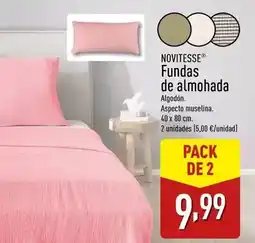 ALDI Novitesse - fundas de almohada oferta
